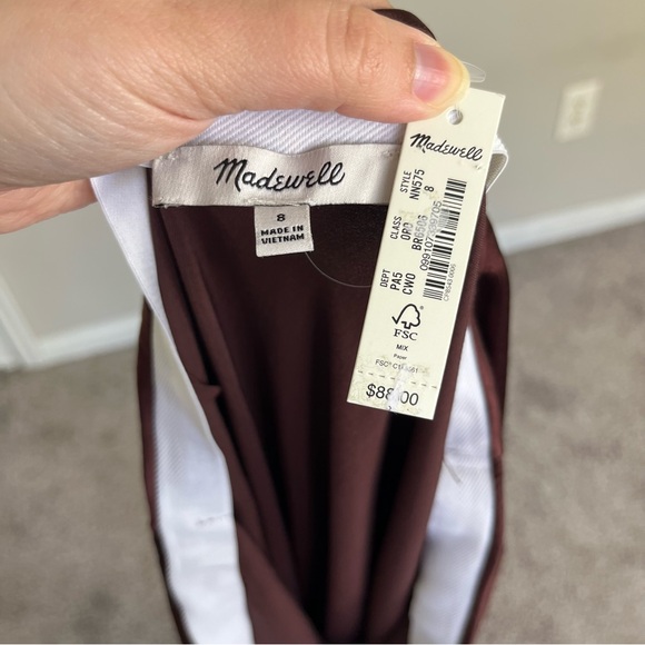 NWT MADEWELL SILKY MAXI SLIP SKIRT SIZE 8 - Picture 13 of 13